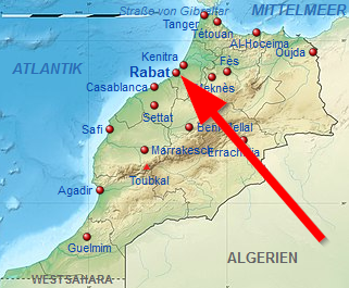 Karte von Marokko