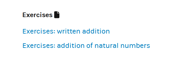 In this section, already two exercise folders exist.