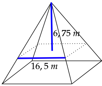 Skizze der oberen Pyramide
