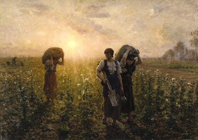 "Ende eines Arbeitstages" von Jules Breton