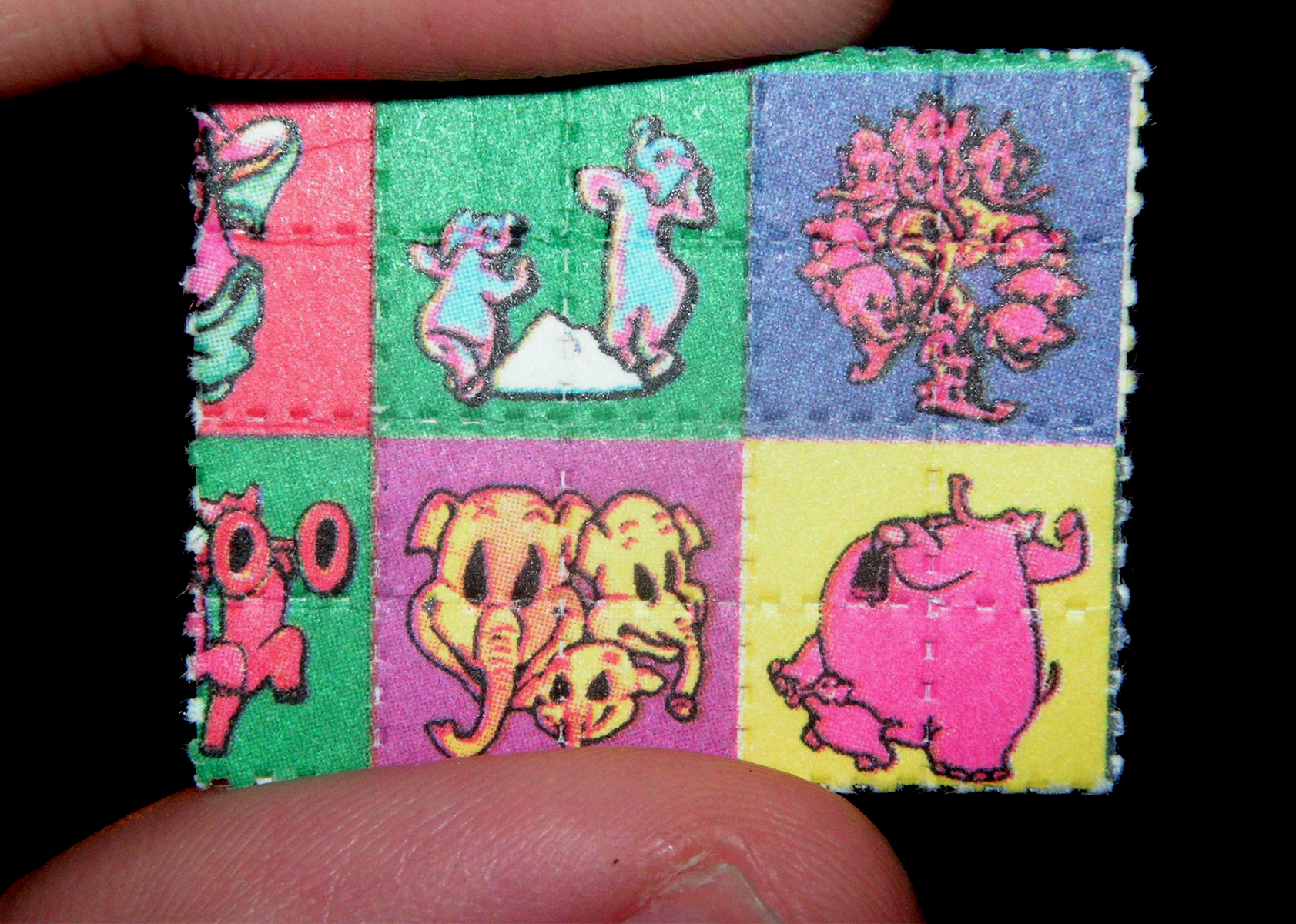 Bedruckte LSD-Tabletten
