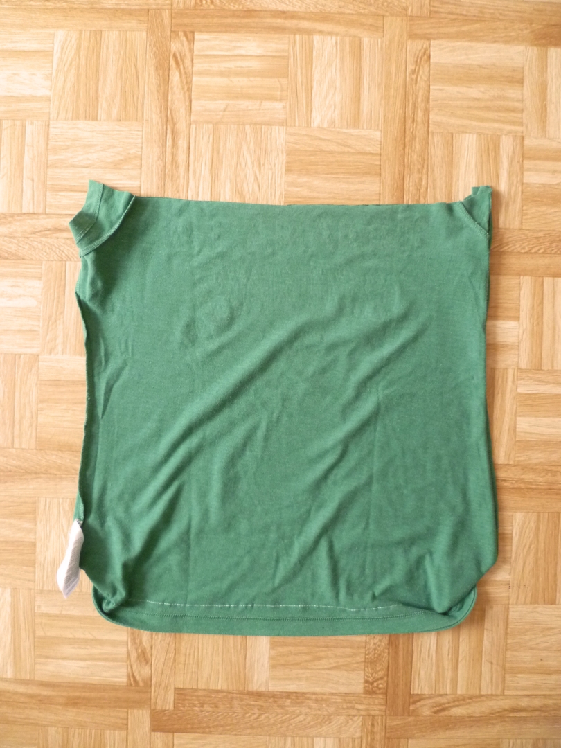 T-Shirt auf Links mit eingeklappter Seitennaht