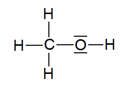 Strukturformel Methanol