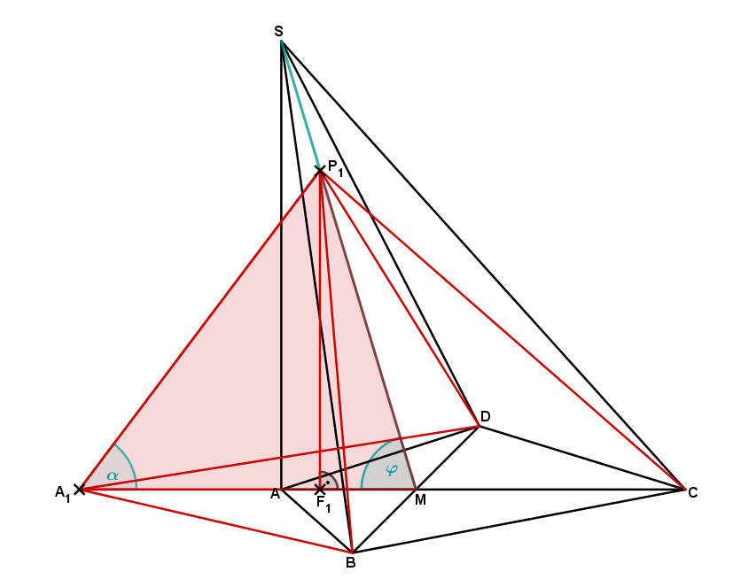Dreieck A_1MP_1