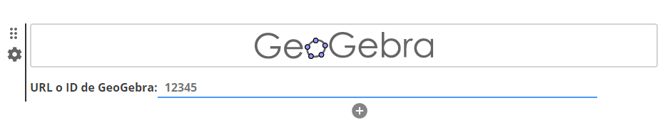 Menú app GeoGebra