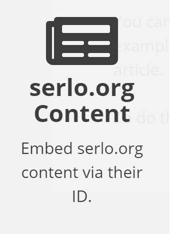 Overview Serlo Content