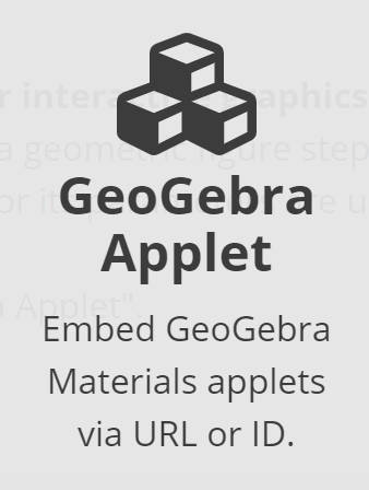 Overview GeoGebra