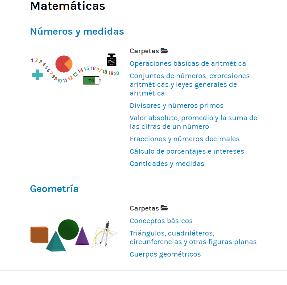 Temas y subtemas