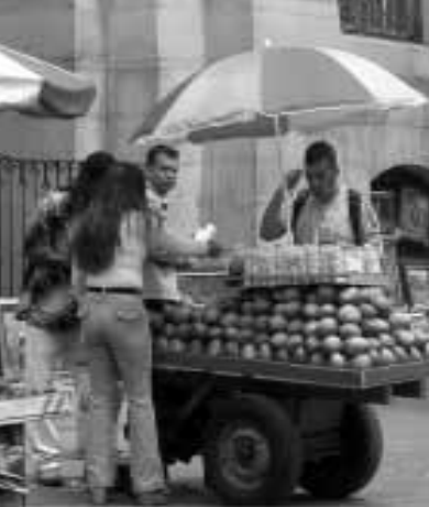 imágen de venta informal en la calle