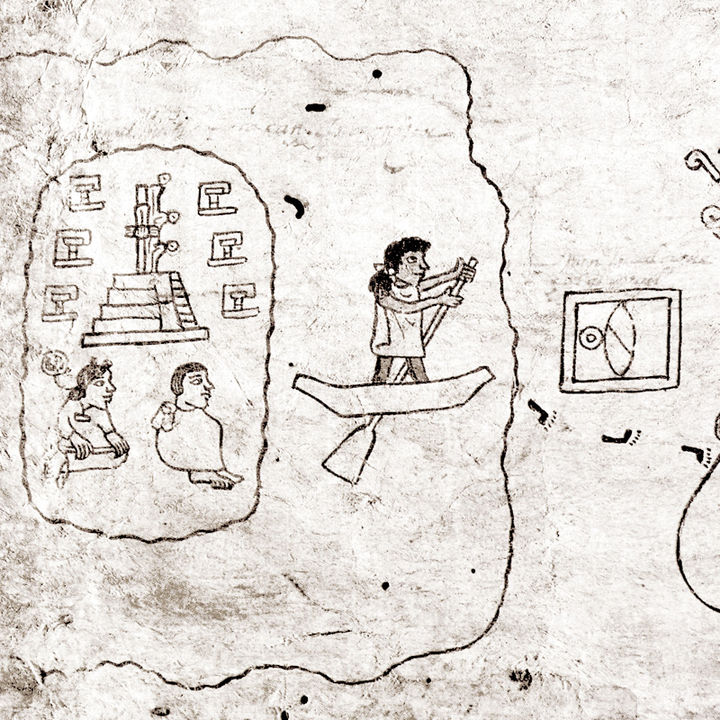 Partida de los aztecas de la isla