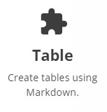 Table icon