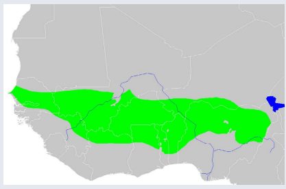 Mapa de Sudán Occidental