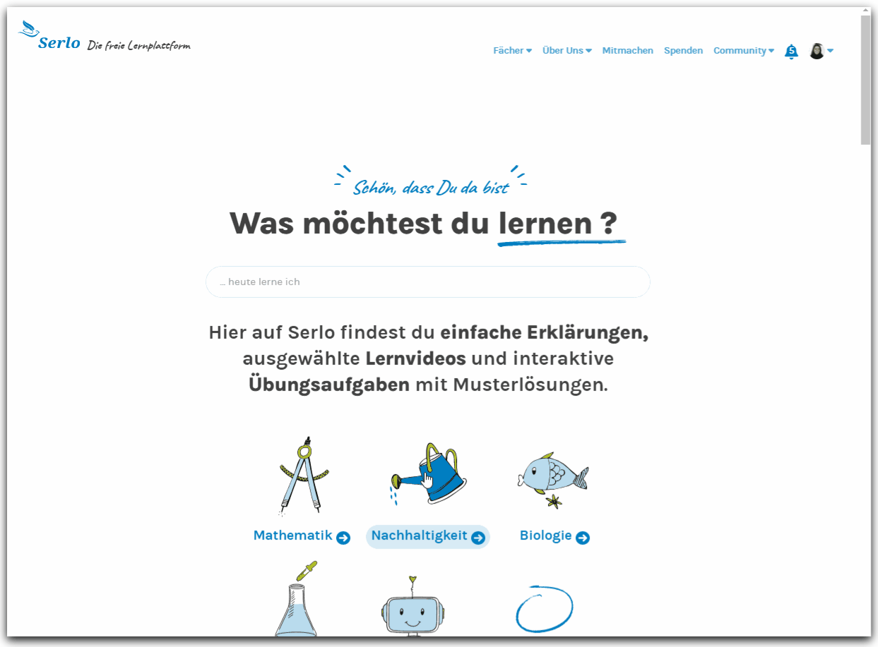 Hier findest du die Ansprechpartner für jedes Fach. - lernen mit Serlo!