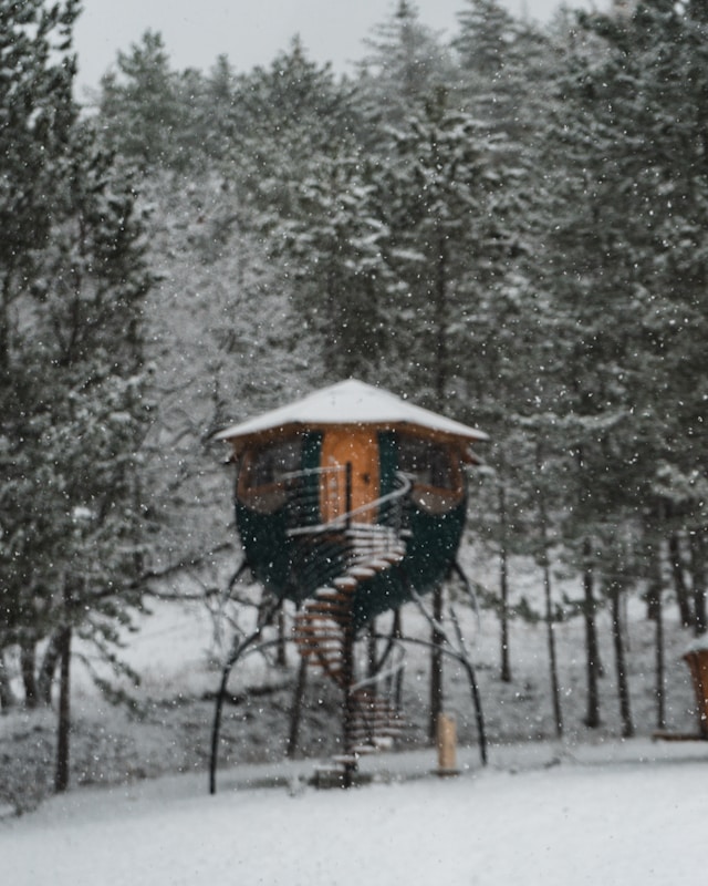 Tiny House im Schnee