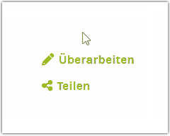 Hand klickt auf Überarbeiten-Button