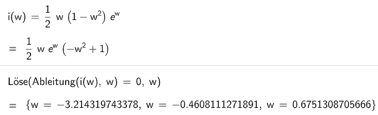 Ableitung=0