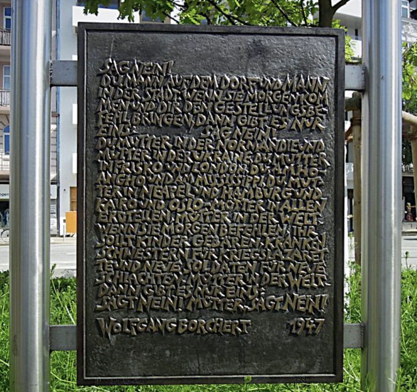Borchert-Denkmal in Hamburg