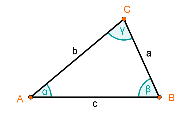 denominación de un triángulo